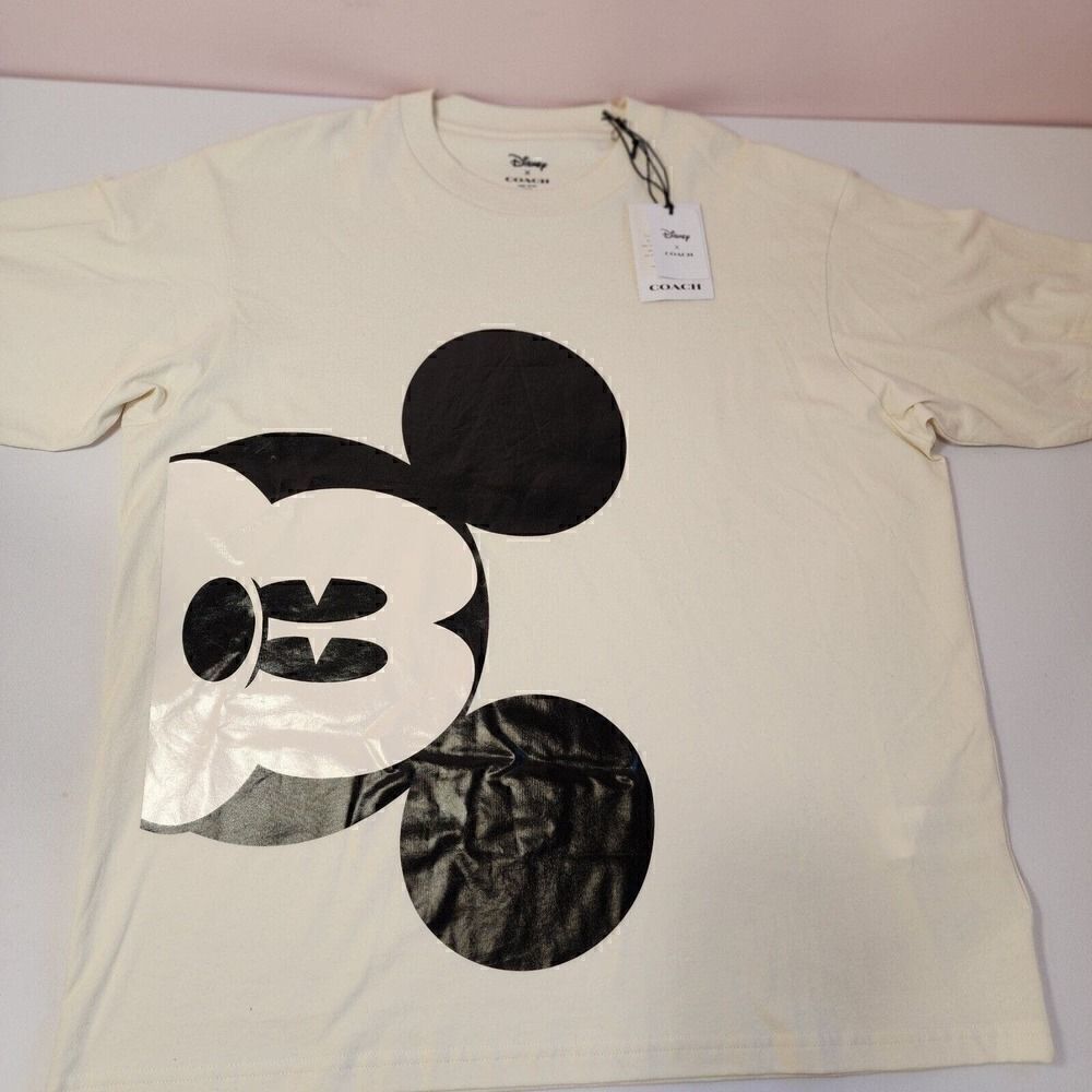 NWT Disney X Coach CN321 WOMEN'S Mickey Mouse Skater T Shirt L Large